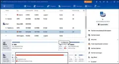  ?? ?? Der Partitions­manager Aomei Partition Assistant Standard hilft dabei, die Laufwerksg­rößen zu verändern.