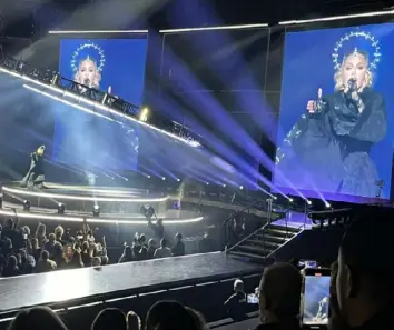  ?? Scott Mervis/Post-Gazette ?? Madonna at PPG Paints Arena in Downtown on Monday night.