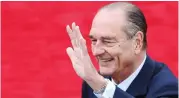  ??  ?? Former French President Jacques Chirac