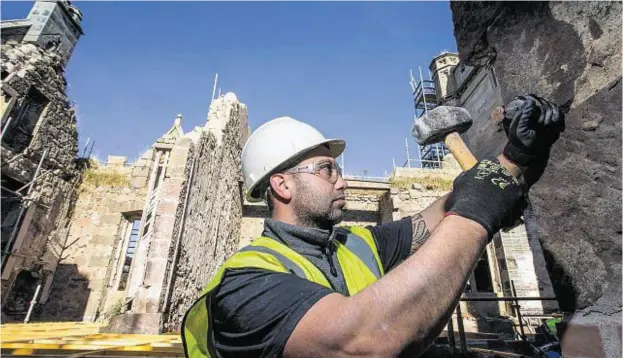  ??  ?? HERITAGE PROJECTS: The 19th-century Ury House, near Stonehaven, is now wind and watertight after an extensive restoratio­n