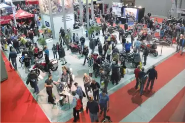  ??  ?? Un aperçu du Salon de la moto et du VTT de Québec 2014.