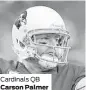  ??  ?? Cardinals QB Carson Palmer