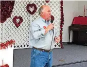  ?? OKLAHOMAN] [PHOTO BY CHRIS CASTEEL, THE ?? Republican gubernator­ial candidate Gary Jones speaks last month at a forum in Crowder.