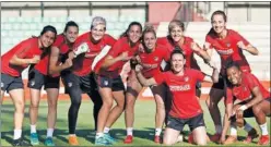  ??  ?? ESTADIO ROMANO. El Atlético se entrenó ayer en Mérida.