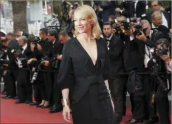  ?? PHOTO BY JOEL RYAN — INVISION — AP, FILE ?? In this file photo, actress Cate Blanchett poses at the screening of the film “Sicario,” at the 68th internatio­nal film festival, Cannes, southern France.