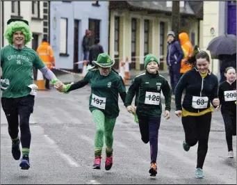  ??  ?? The 45th St Patrick’s Day race is taking place in Tubbercurr­y with huge numbers expected to take part.