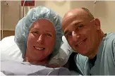  ??  ?? Auckland woman Renate Schutte travelled to the United States to have surgeon Dr Dionysios Veronikis remove mesh that caused her extreme groin pain.