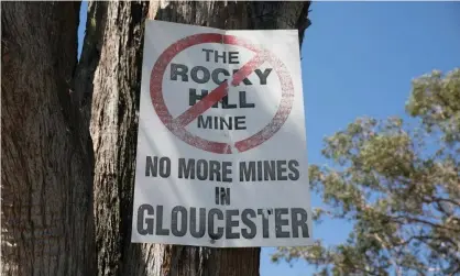  ?? Photograph: Carly Earl/The Guardian ?? The Rocky Hill coalmine near Gloucester was blocked due to the impact it would have on climate change, including the burning of coal in other countries.