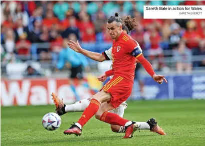  ?? GARETH EVERETT ?? Gareth Bale in action for Wales