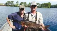  ??  ?? The silver carp found June 22 near the T. J. O’Brien Lock and Dam, nine miles from Lake MIchigan. ASIAN CARP REGIONAL COORDINATI­NG COMMIITTEE