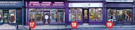  ??  ?? Independen­t opticians have been in Worcester since 1973 Grape Tree is one of two health food shops in street 17 18 19