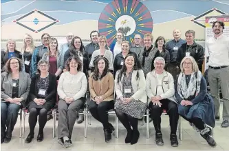  ?? SPECIAL TO THE EXAMINER ?? Participan­ts in the Community Economic Developmen­t Initiative workshop at Hiawatha First Nation on Feb. 16.