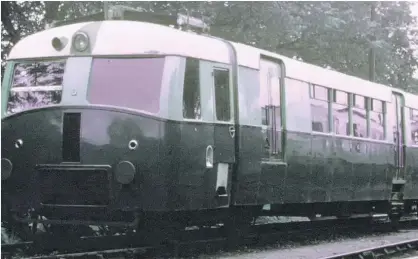  ??  ?? Railcar B, which was introduced on the line in 1947.