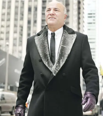  ?? VERONICA HENRI / POSTMEDIA NEWS ?? Kevin O’Leary on Wednesday became the 14th person to enter the Conservati­ve leadership race.