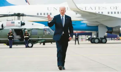 ?? SUSAN WALSH/AP ?? President Biden would be 82 on Election Day in November 2024. Above, Biden on Tuesday in Germany for the G-7 summit.