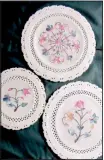  ?? TNS ?? The decoration on these plates is reminiscen­t of decoration­s on the Taj Mahal.
