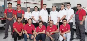  ?? CONTRIBUTE­D FOTOS ?? THE PGA CARS SERVICE TEAM IN CEBU