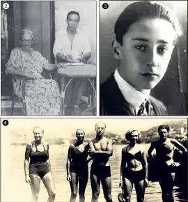  ?? (© collection particuliè­re Pierre Assouline et © Romain Gary. Promenade à Nice) ?? Romain Gary en . 5Avec sa mère sur la terrasse de la pension Mermonts. 3 Photo de classe au lycée Masséna vers . 1 Avecungrou­ped’amis sur une plage de Saint-Jean-Cap-Ferrat en . 5 3 1 6