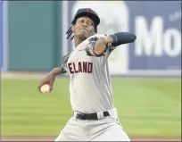  ?? JOSE JUAREZ — THE ASSOCIATED PRESS ?? Triston McKenzie delivers to the Detroit Tigers in the first inning Sept. 19 in Detroit.