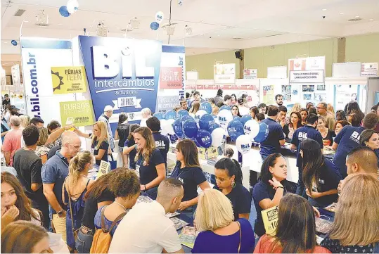  ?? DIVULGAÇÃO ?? A 25ª edição do evento contará com 200 instituiçõ­es de ensino de mais de 20 países. Pela primeira vez, receberá a Associação Americana de Programas Intensivos de Inglês