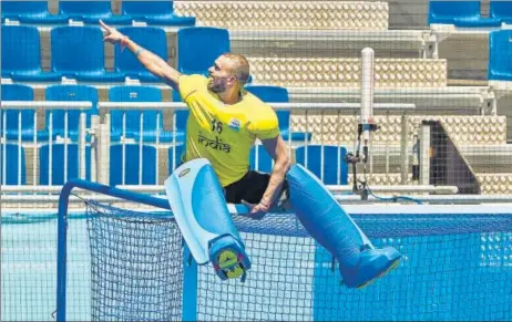  ??  ?? India's star of the hockey campaign, PR Sreejesh, celebrates after the victory over Germany in the bronze medal match in Tokyo on Thursday.
What was it like to win India’s first Olympic medal in 41 years?