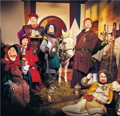  ??  ?? Archerstal­es Lilian Bellamy, Ruth and David Archer, Kirsty Miller, Lynda Snell and Eddie Grundy, among others, star in the Ambridge production of The Canterbury Tales thathas featured in Radio 4’sThe Archersand is broadcast on Dec 29 and Jan 5.