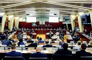  ??  ?? Assemblea Il Consiglio regionale al Pirellone è composto da 80 rappresent­anti eletti il 4 marzo
