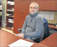  ?? NIKKI SULLIVAN/CAPE BRETON POST ?? Francis Campbell is manager of CBRM solid waste department. He said China’s decision to stop taking film plastics, like shopping bags and plastic wrap, will affect the CBRM but there is no need to panic because the municipali­ty has room to store these...