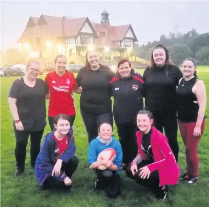  ??  ?? Hardy souls
Paisley Rugby women and girls returned to action recently