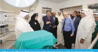  ??  ?? KUWAIT: Health Minister Dr Jamal Al-Harbi opened the surgery unit at Jahra Hospital yesterday. The unit occupies an area of 600 sq m and is fitted out with the latest equipment that will enable doctors to conduct all medical interventi­ons 24/7. —...
