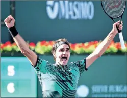  ?? USA TODAY ?? Roger Federer, who did not drop a single set in the whole tournament, has moved up to the sixth spot in the rankings.