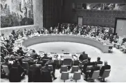  ?? AFP ?? Sesión del Consejo de Seguridad de la ONU, ayer.