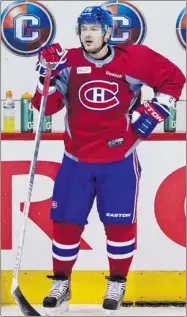  ?? DAVE SIDAWAY/ THE GAZETTE ?? Canadiens defenceman Andrei Markov, shown during practice at the Bell Sports Complex, has played in just one season opener in three years.