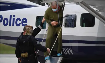  ?? Photograph: Mick Tsikas/AAP ?? Accused drug trafficker Mostafa Baluch has been extradited from the Gold Coast to Sydney after evading police for more than two weeks.