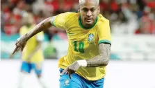  ?? GETTY IMAGES ?? Neymar, 30 anni, in azione con la nazionale brasiliana