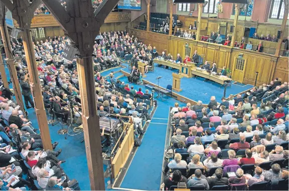  ?? Pictures: Andrew O’Brien. ?? The Church’s General Assembly has been told the life expectancy of the Kirk could be as little as 30 years.