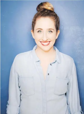  ?? MINDY TUCKER ?? Comedian and author Caitlin Brodnick is self-deprecatin­g and overshares in her new book.