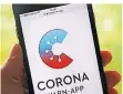  ?? FOTO: DPA ?? Die Corona-Warn-App wird schon von Millionen Menschen genutzt