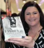  ?? PICTURE IAN LANDSBERG ?? Rape survivor Alison Botha with her newly released book.