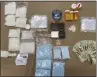  ?? CONTRIBUTE­D ?? Thousands of illegal pills found in search.