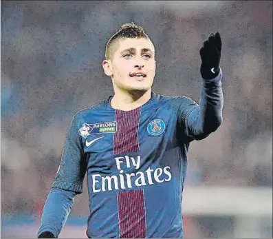  ?? FOTO: MD ?? Desde que comenzó el verano, Verratti ha sido el objetivo número uno del Barça para la próxima temporada