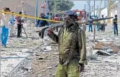  ?? FARAH ABDIWARSAM­EH/AP ?? Large parts of Somalia’s south and center, including the capital, remain targets of the al-Shabab extremist group.