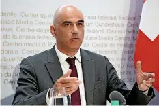  ?? 20MIN/STEFAN LANZ ?? Alain Berset will die Massnahmen verschärfe­n.