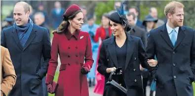  ??  ?? Insiders have claimed that there has been growing tension between Duchesses Kate and Meghan