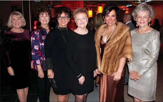  ?? NWA Democrat-Gazette/CARIN SCHOPPMEYE­R ?? Jeannie Gilmore (from left), Charlotte Steele, Paula Irwin, Linda Wray, Sherrie Hanks and Joyce Jones help support the Jones Center at Big Night on the Las Vegas Strip gala Nov. 3 at the center in Springdale.