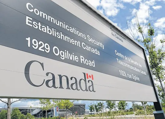  ?? SEAN KILPATRICK • POSTMEDIA NEWS ?? Communicat­ions Security Establishm­ent headquarte­rs in Ottawa.