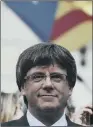  ??  ?? Catalan President Carles Puigdemont in Barcelona, yesterday.