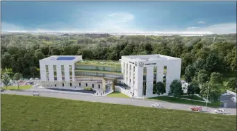  ??  ?? An artist’s impression of the proposed new private hospital.