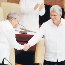  ?? |AP ?? Miguel Díaz- Canel Bermúdez, el primer vicepresid­ente desde el 2013, asumirá como candidato único a la presidenci­a