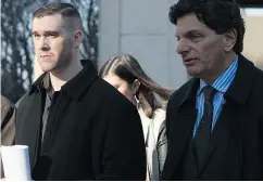  ?? ERROL MCGIHON / POSTMEDIA NEWS FILES ?? Adam Picard, left, exits the Ottawa Courthouse with his lawyer Lawrence Greenspon in 2016.